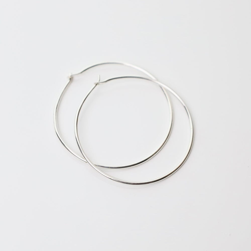 
                  
                    EAR 39mm Round Wire Sterling Silver Hoops
                  
                