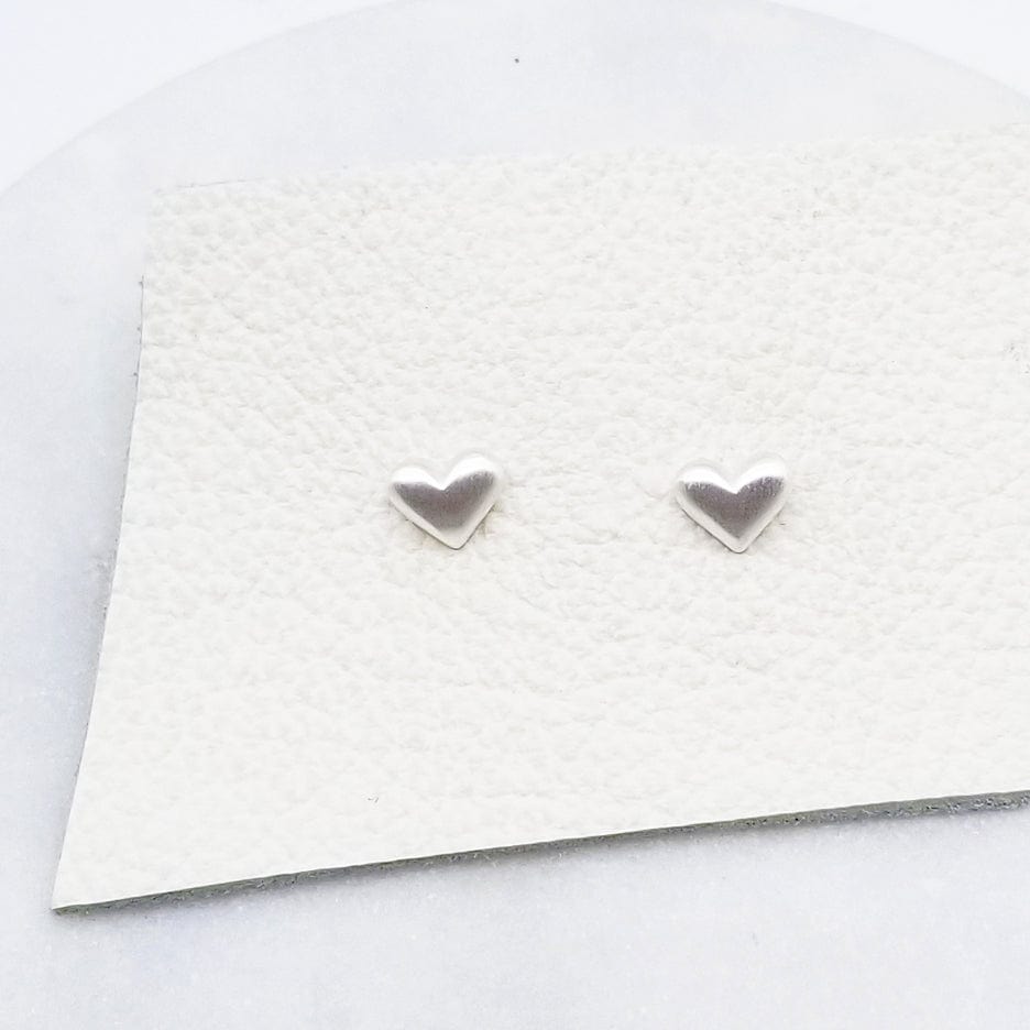 
                      
                        EAR 3D Heart Stud in Brushed Sterling Silver
                      
                    