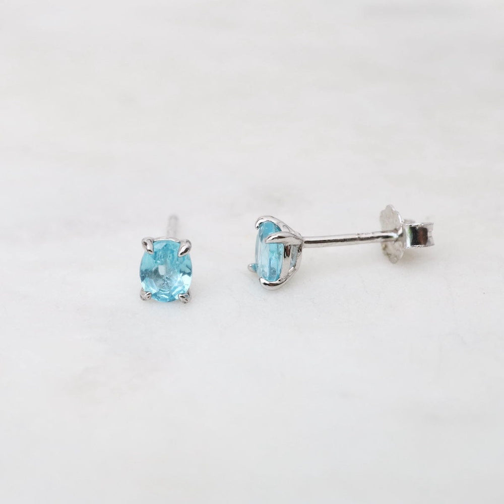 
                  
                    EAR 3x5mm Oval Blue Apatite Stud Earrings
                  
                