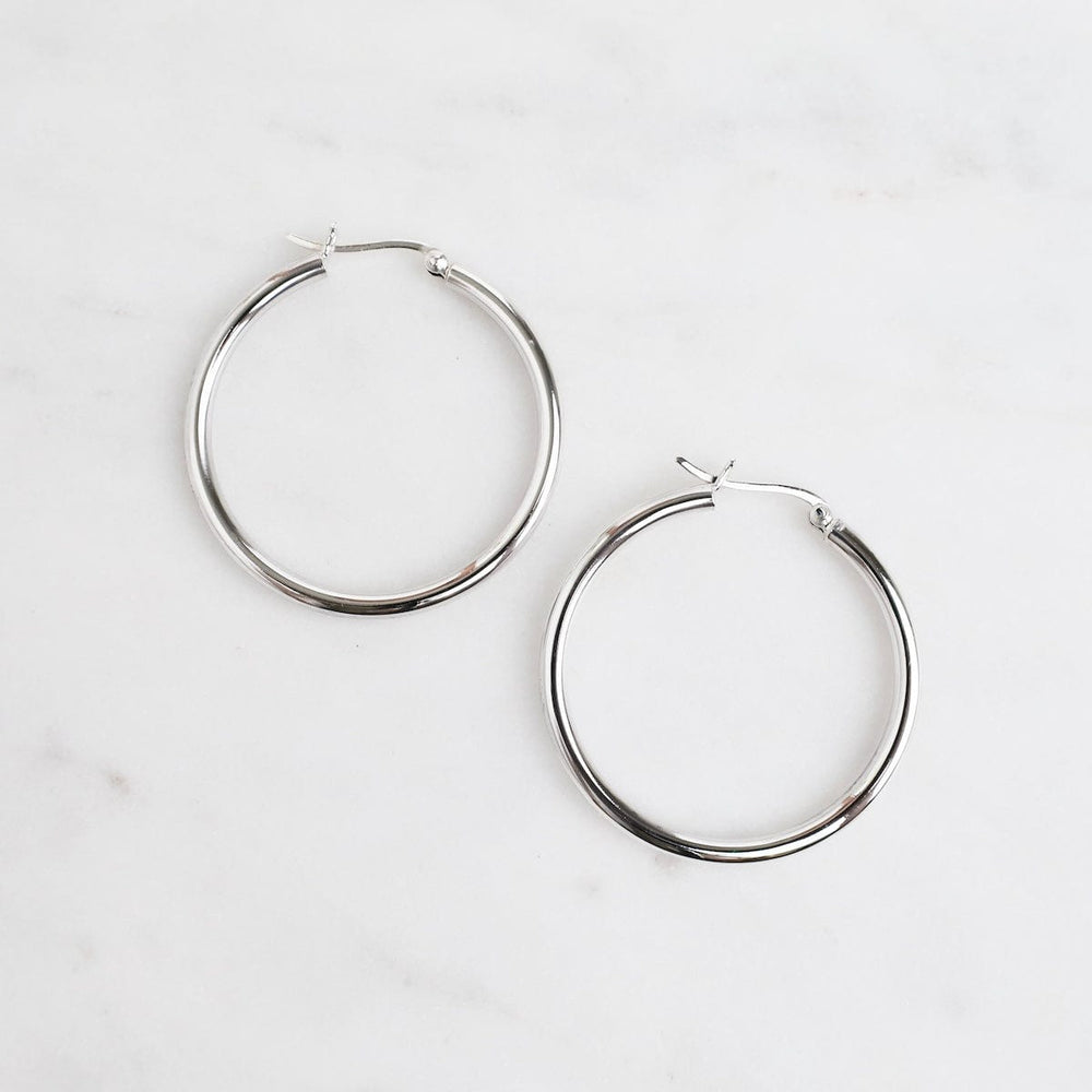 EAR 40mm Round Latch Hoop