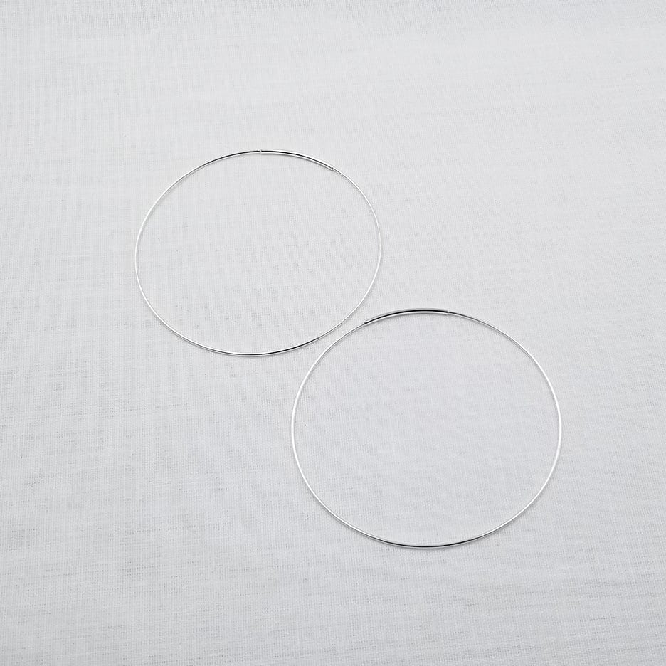 EAR 45mm STERLING SILVER INFINITY HOOP