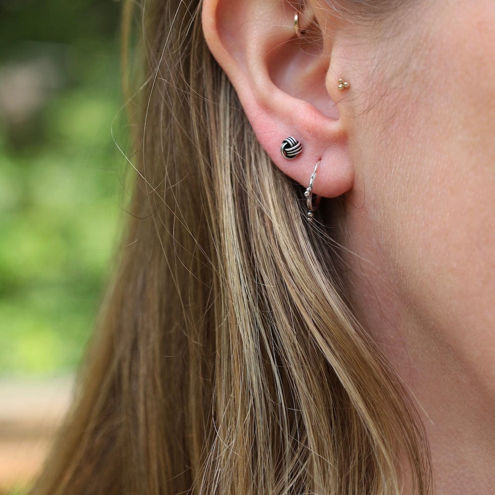 
                      
                        EAR 5mm Oxidized Sterling Silver Knot
                      
                    