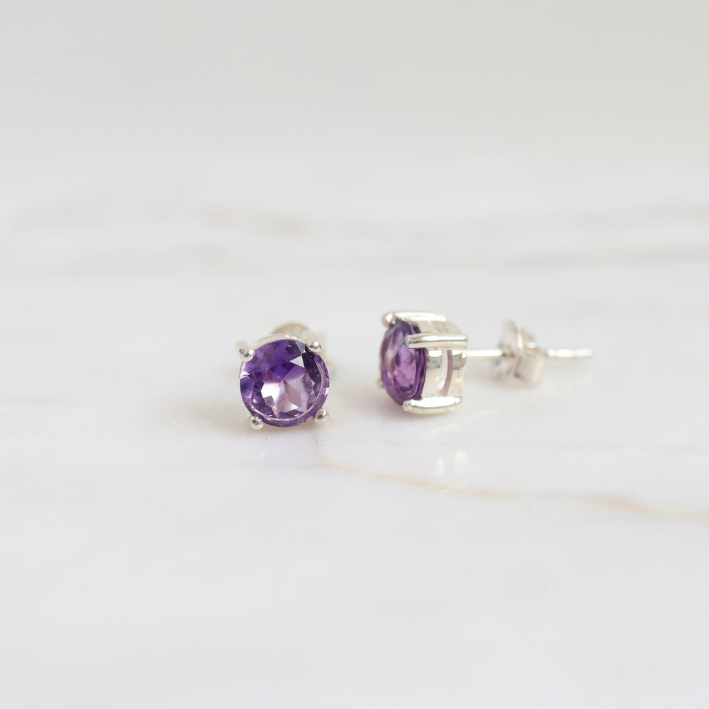 
                  
                    EAR 5mm Prong Set Round Amethyst Earring
                  
                