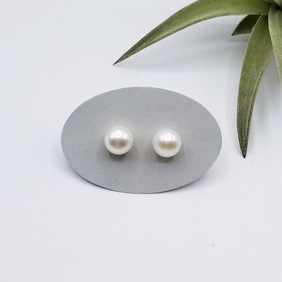 EAR 8MM PEARL - WHITE