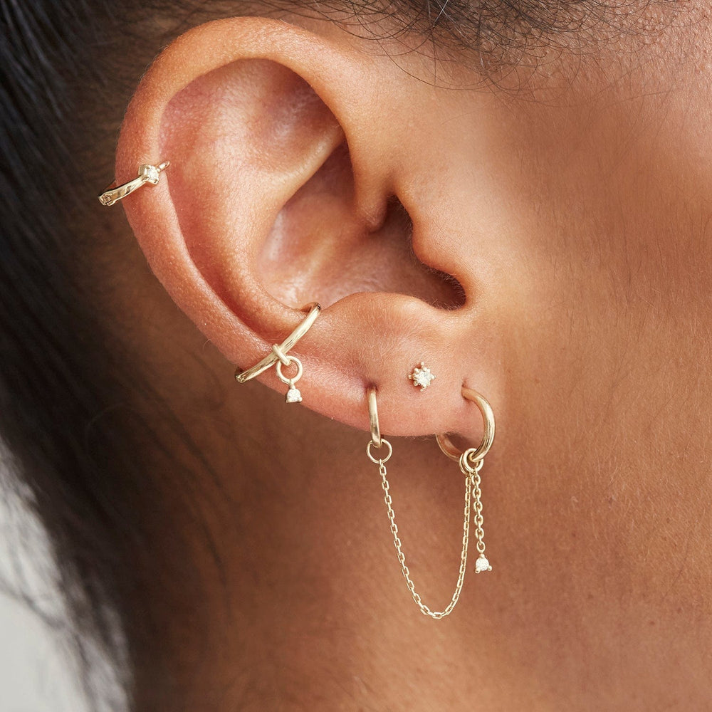 
                      
                        EAR-9K Dala #5 with Diamond Stud - Single Earring
                      
                    