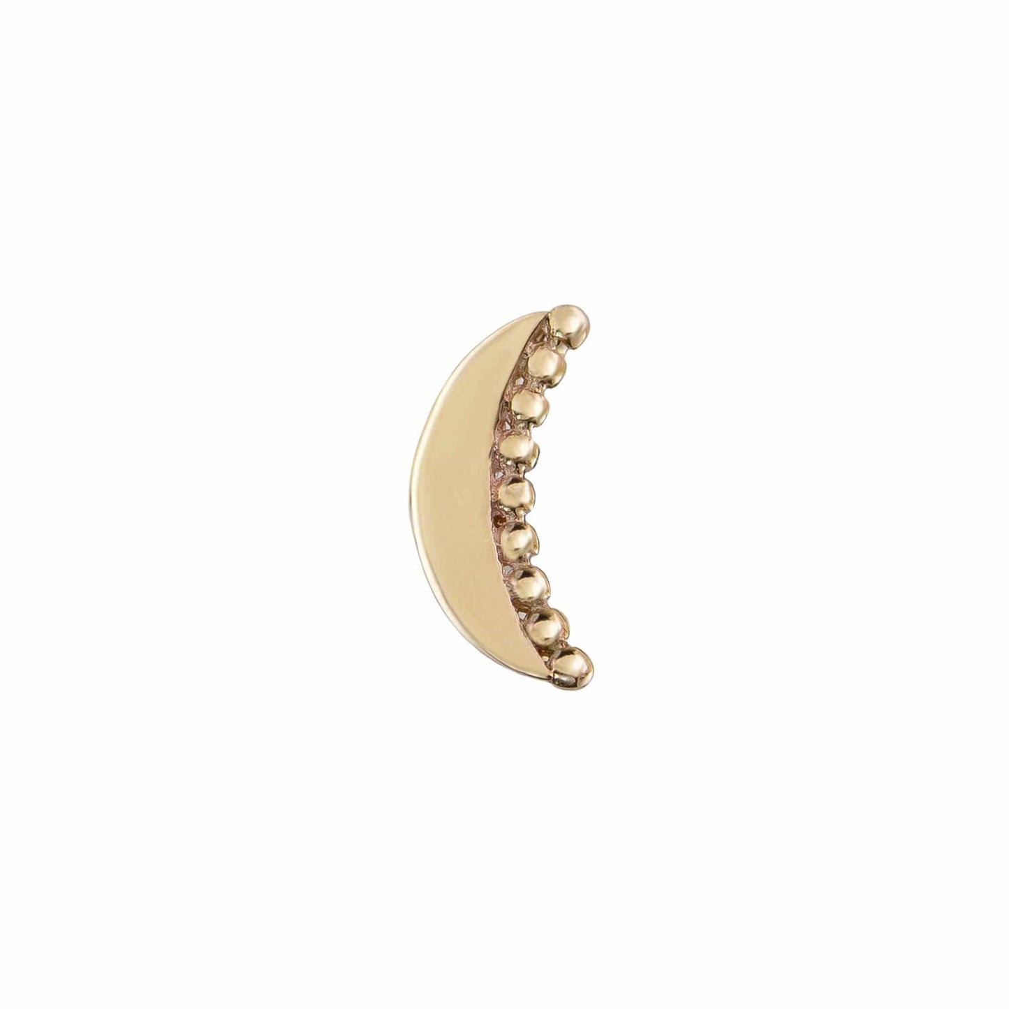 EAR-9K Dala Details Crescent Bold Stud - Single Earring