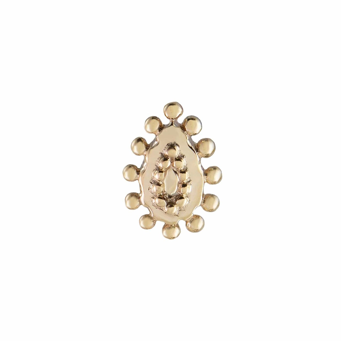 EAR-9K Dala Details Tear Bold Stud - Single Earring