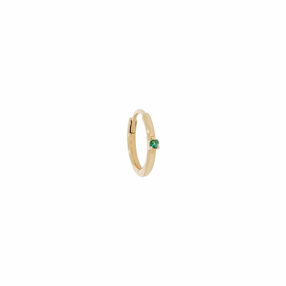 
                      
                        EAR-9K Emerald Claw Set Clicker Hoop - Single Earring
                      
                    