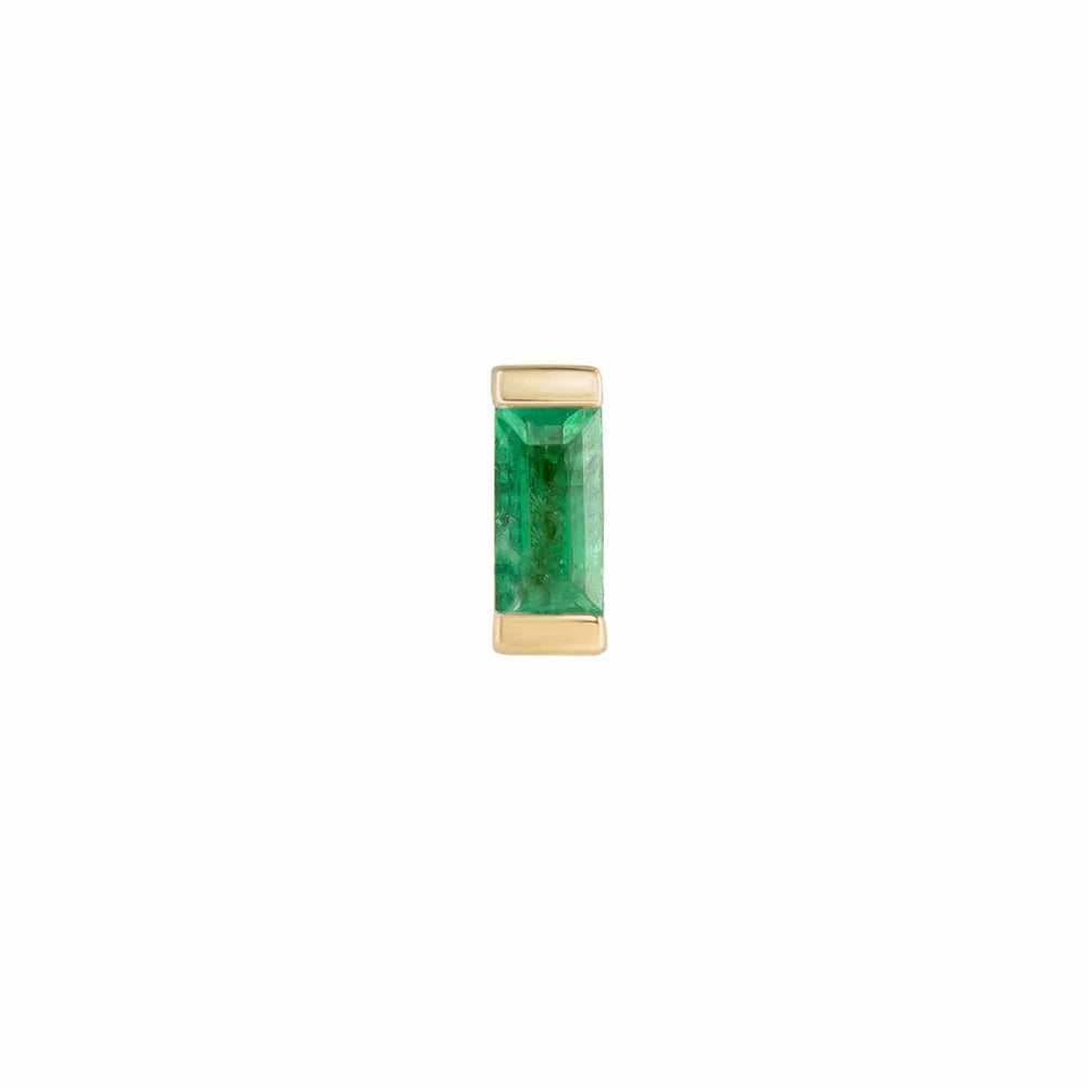 
                      
                        EAR-9K Emerald Mini Claw Set Baguette Stud - Single
                      
                    