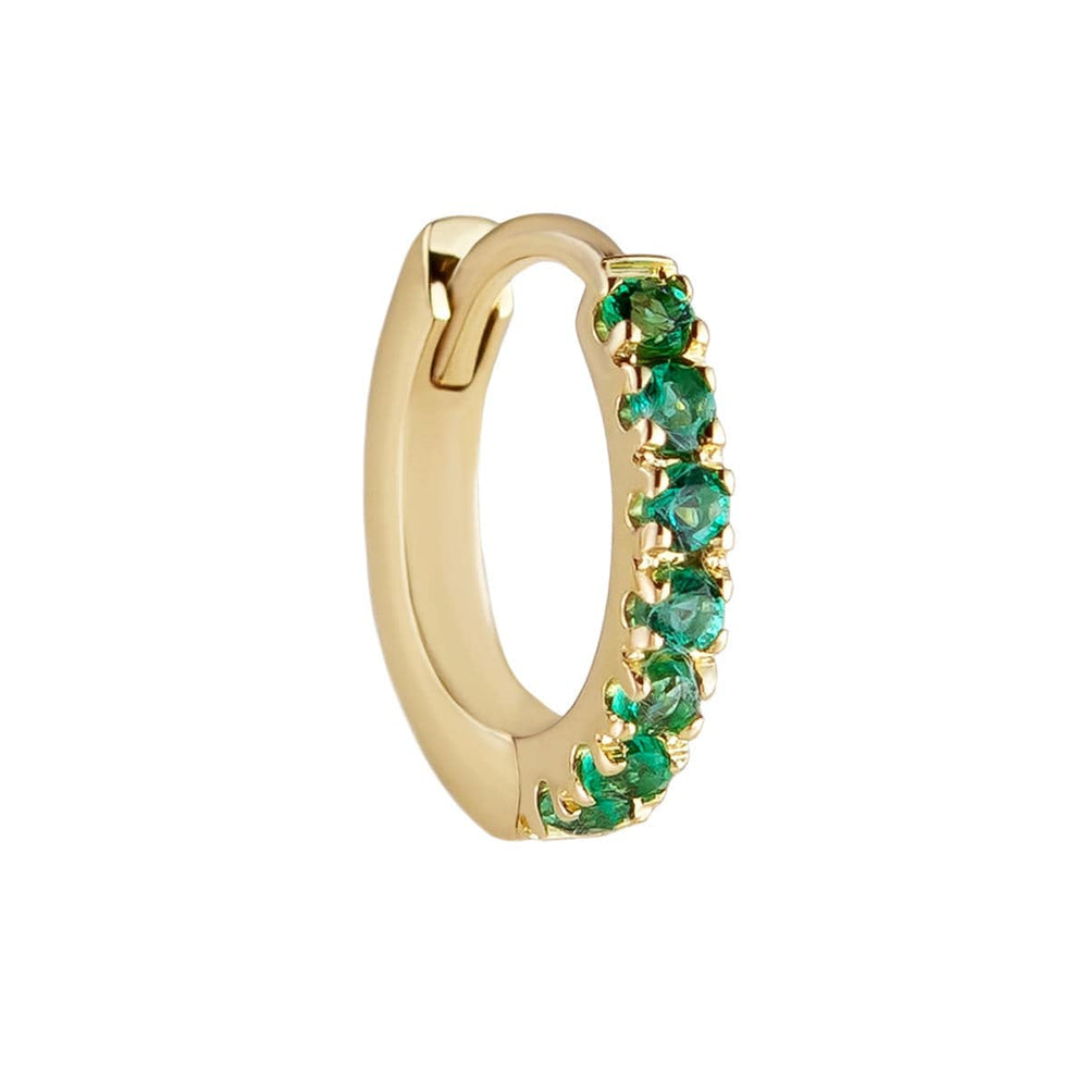 
                      
                        EAR-9K Emerald Pave Clicker Hoop - Single
                      
                    