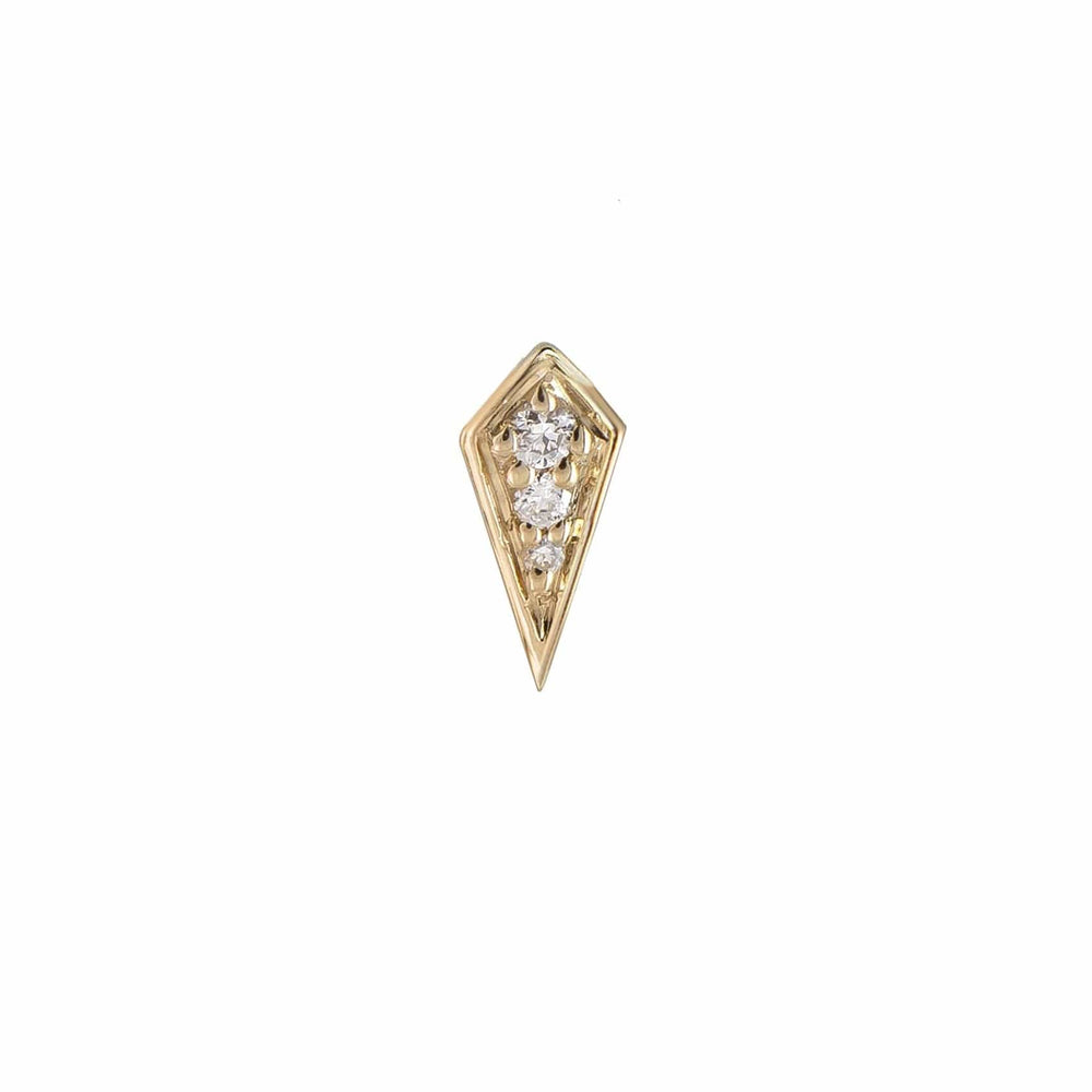 
                      
                        EAR-9K Mini Point Rhombus Diamond Stud - Single
                      
                    