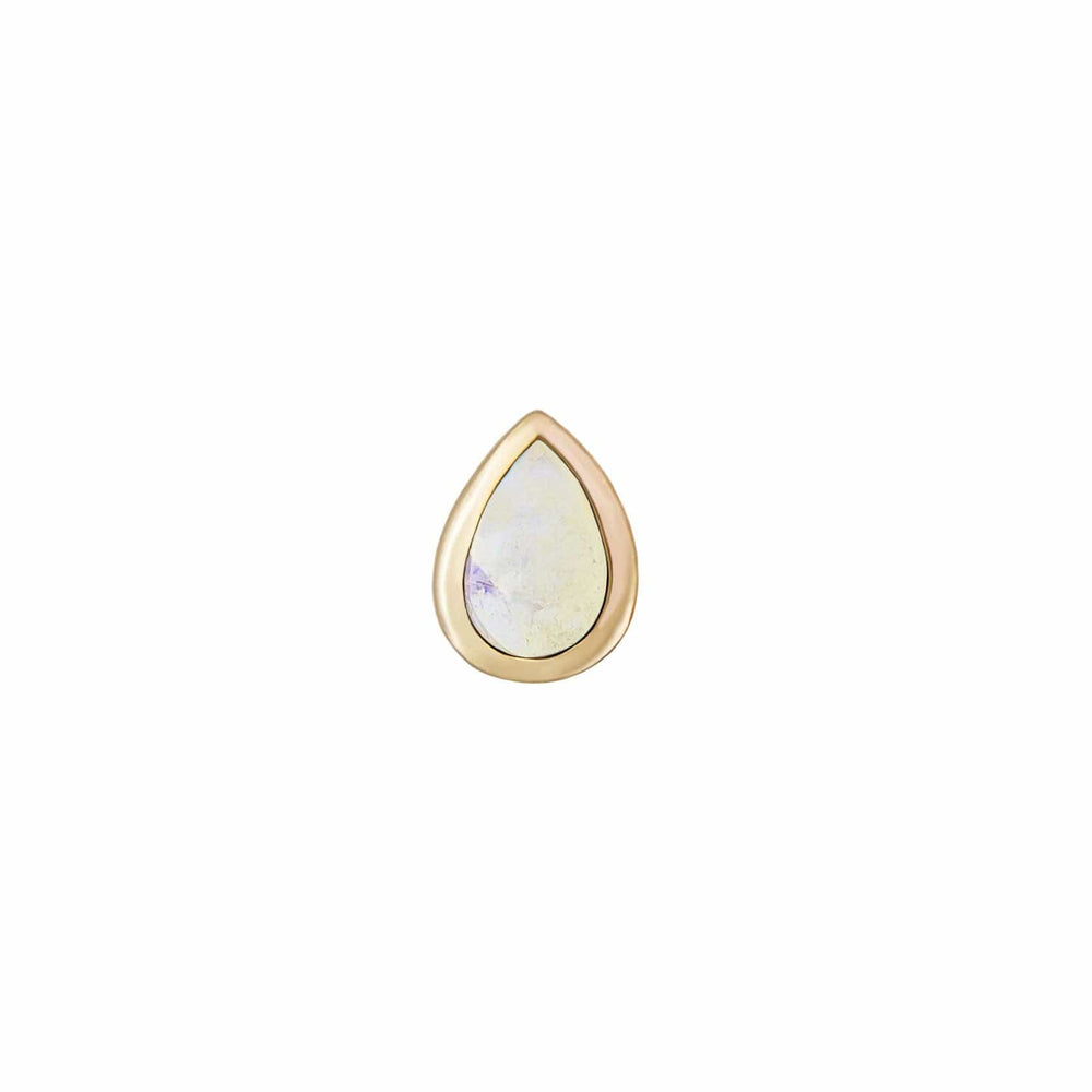 
                      
                        EAR-9K Opal Mini Bezel Set Pear Gemstone Earring - Single
                      
                    