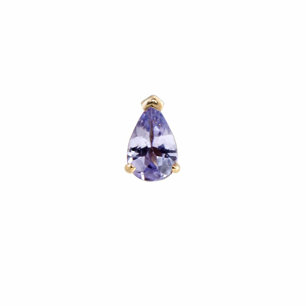 
                      
                        EAR-9K Tanzanite Mini Claw Set Pear Gemstone Stud - Single
                      
                    