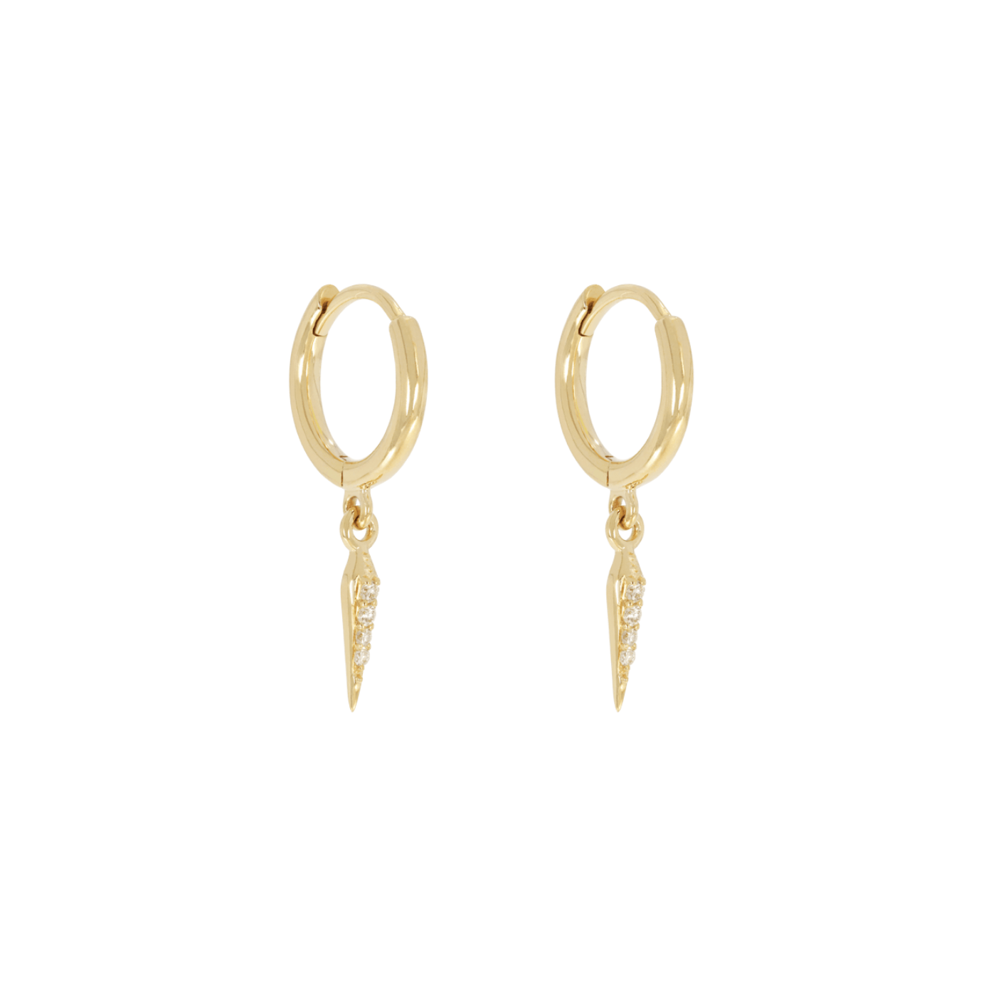 EAR-9K Tout Petite Point Clicker Hoop Earrings