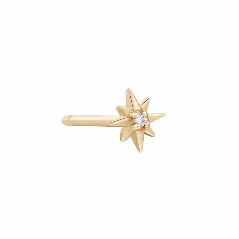 
                      
                        EAR-9K White Diamond Star Stud - Single Earring
                      
                    