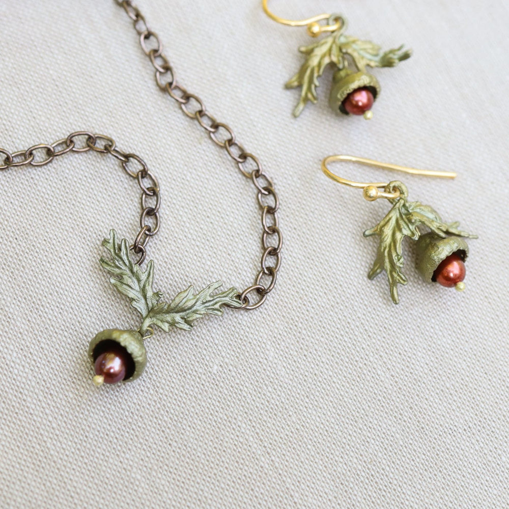 
                  
                    EAR Acorn Wire Earring with Pearl
                  
                