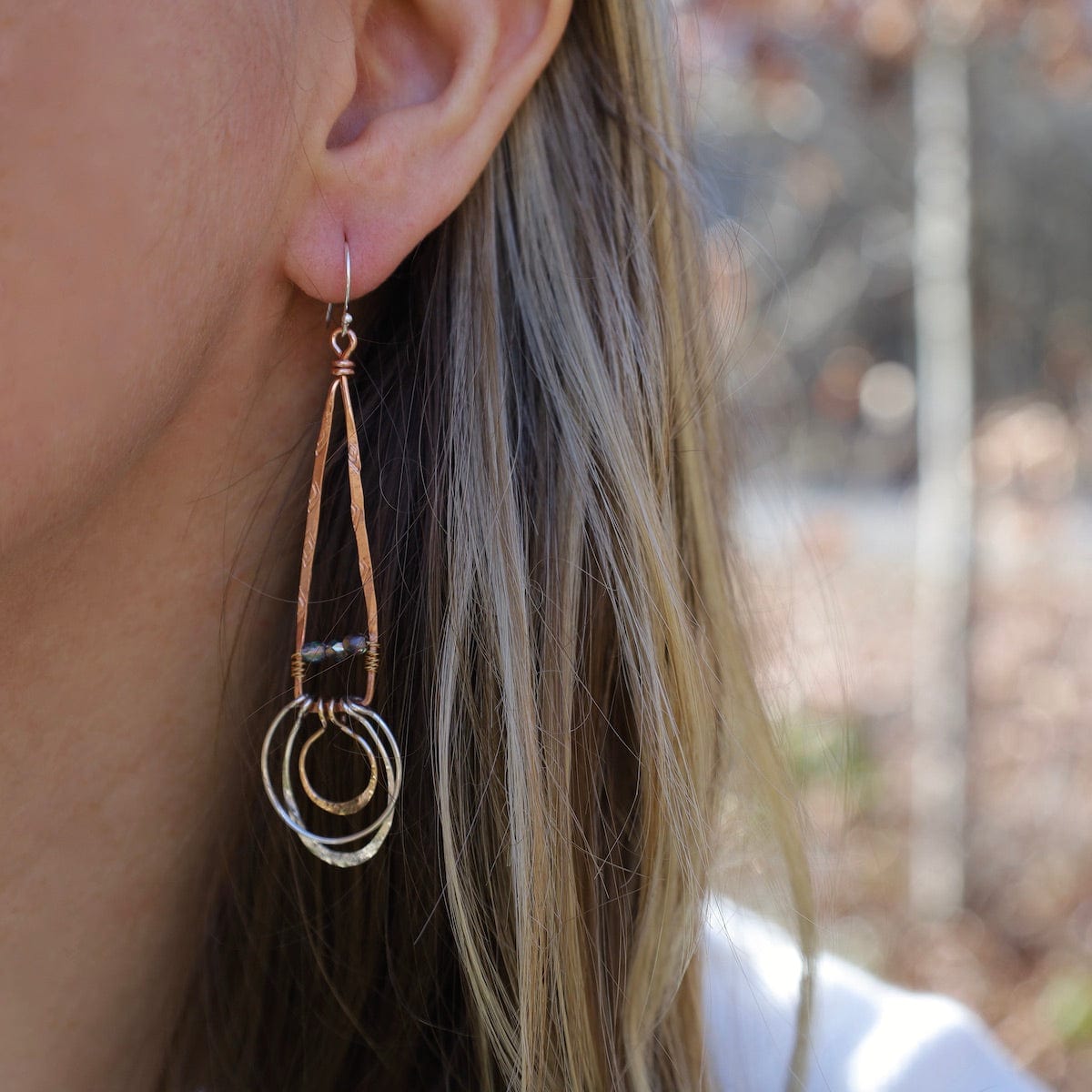EAR Acute Copper Earrings