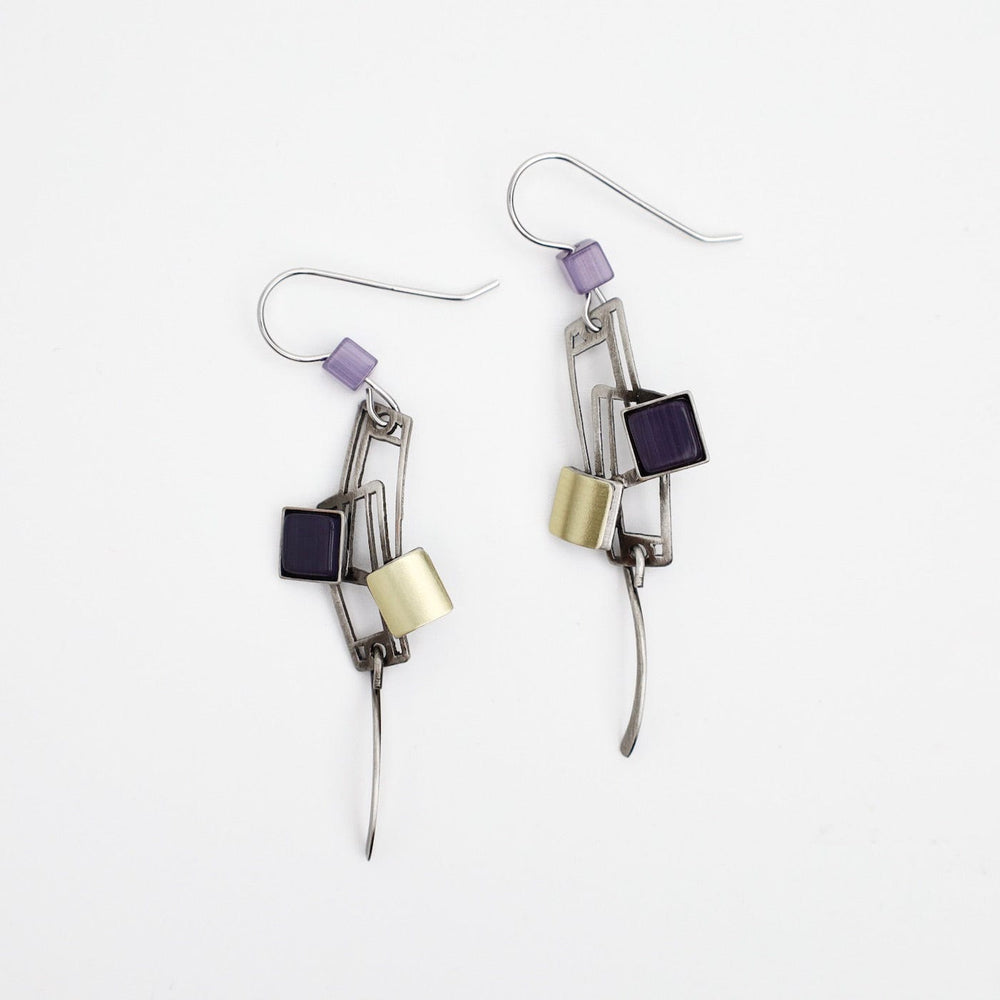 
                      
                        EAR-ALUM Aluminum Earring with Brass and Purple Acrylic
                      
                    