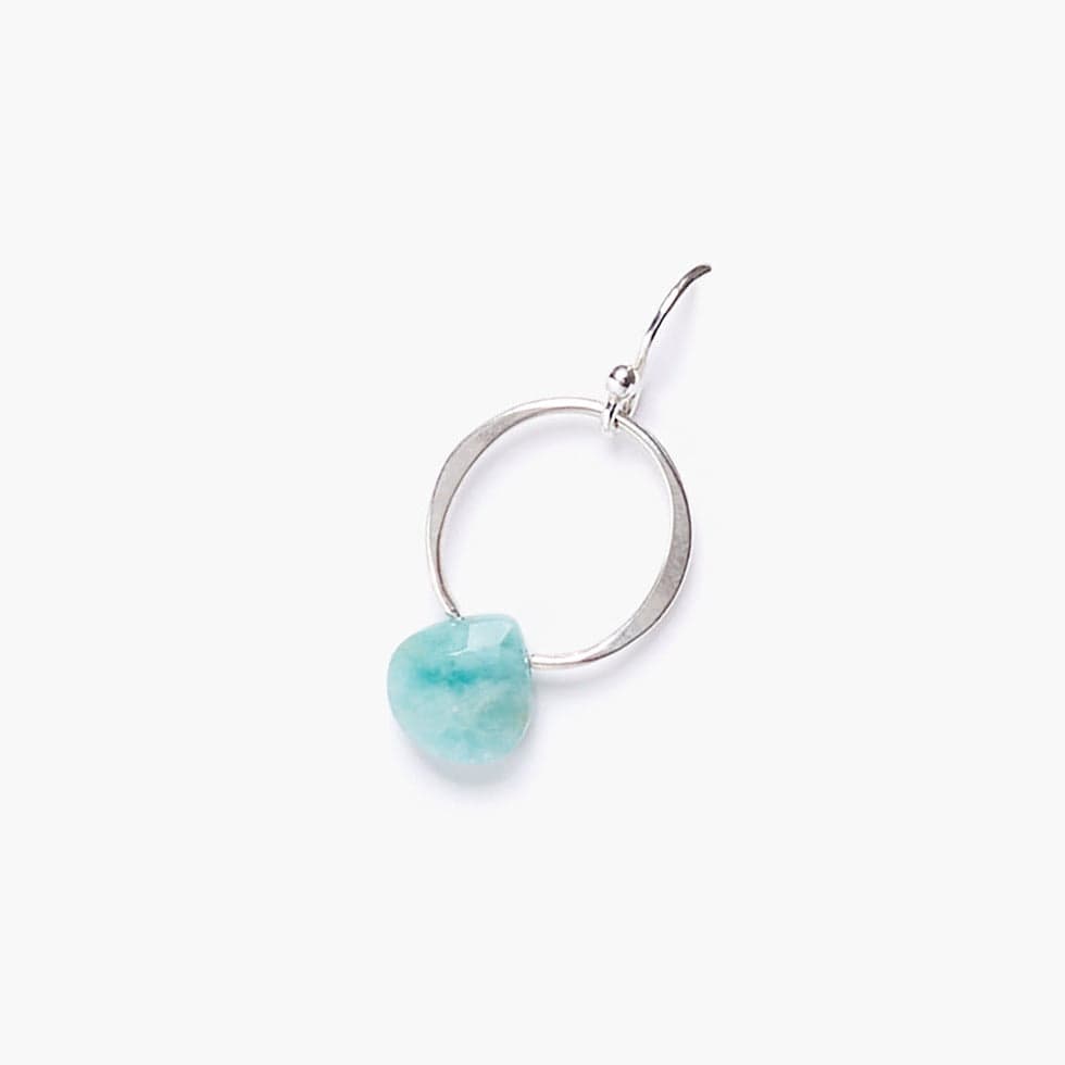 
                      
                        EAR Amazonite Circle Link Silver Hoops
                      
                    