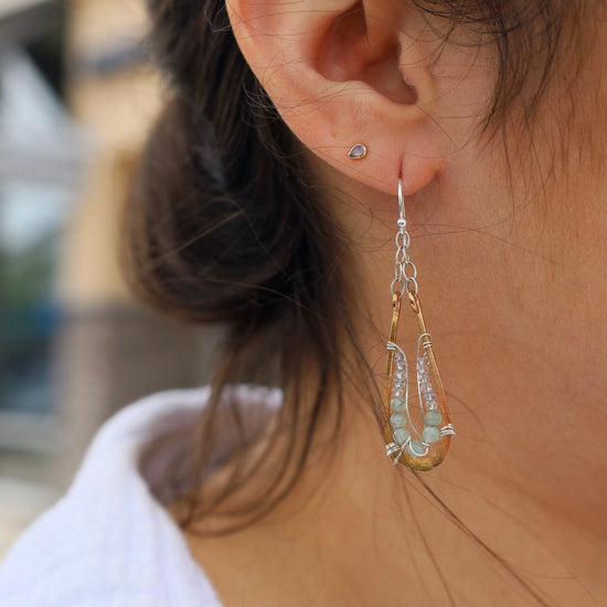 EAR Amazonite Drop Earrings