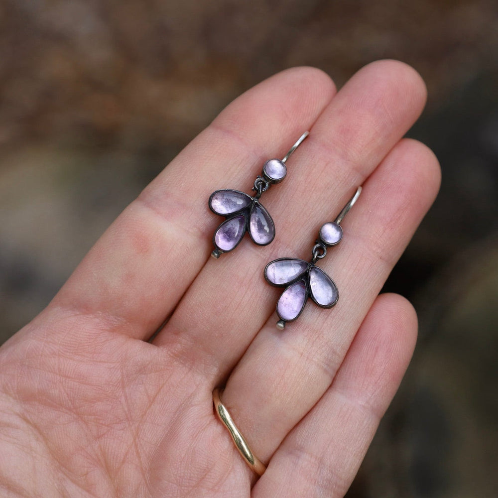 
                      
                        EAR Amethyst Cluster Foil Backed Cabochon Drop
                      
                    