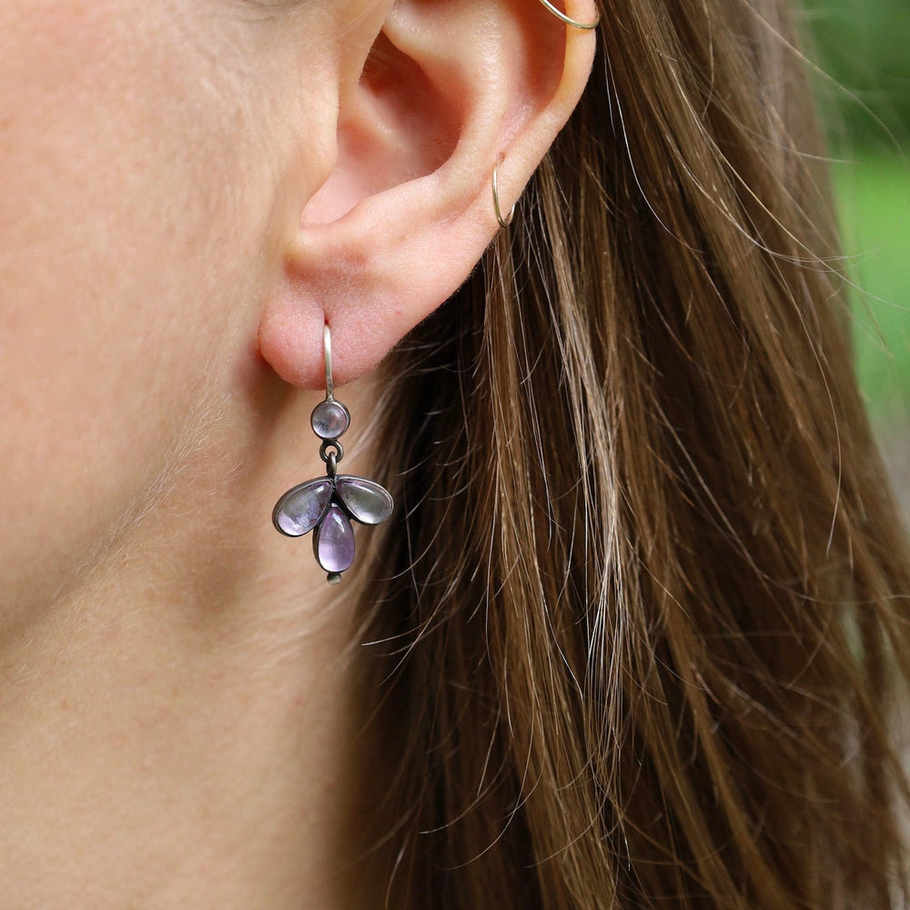 
                      
                        EAR Amethyst Cluster Foil Backed Cabochon Drop
                      
                    