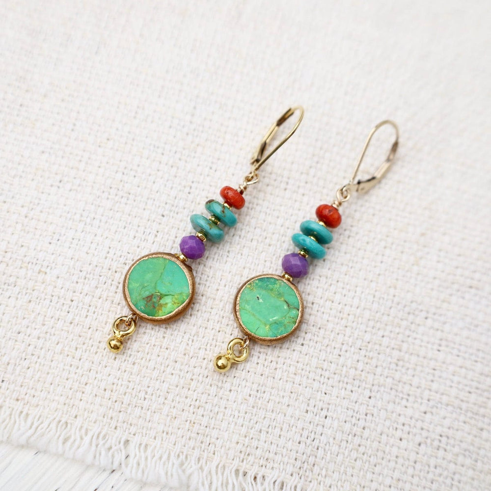 
                      
                        EAR Apple Coral & Turquoise Drop Earrings
                      
                    