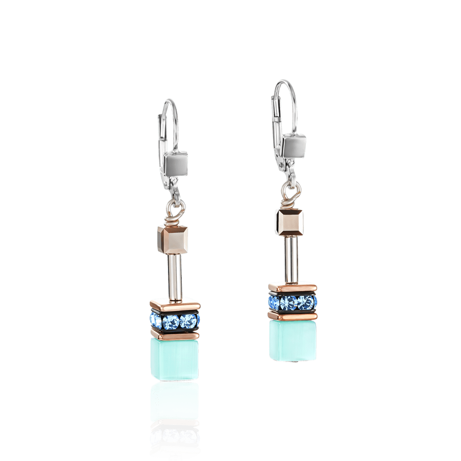 
                      
                        EAR Aqua GeoCube Earring
                      
                    