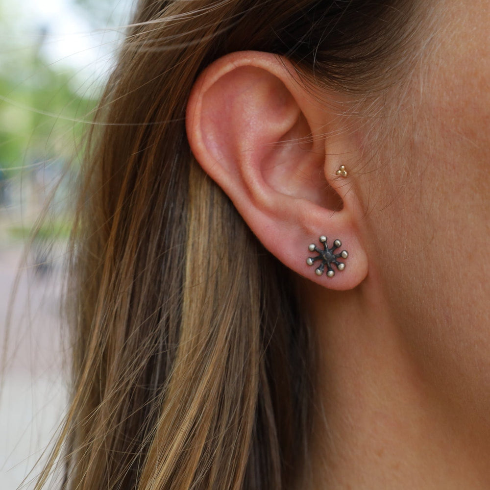 EAR Atomic Stud - Sterling Silver