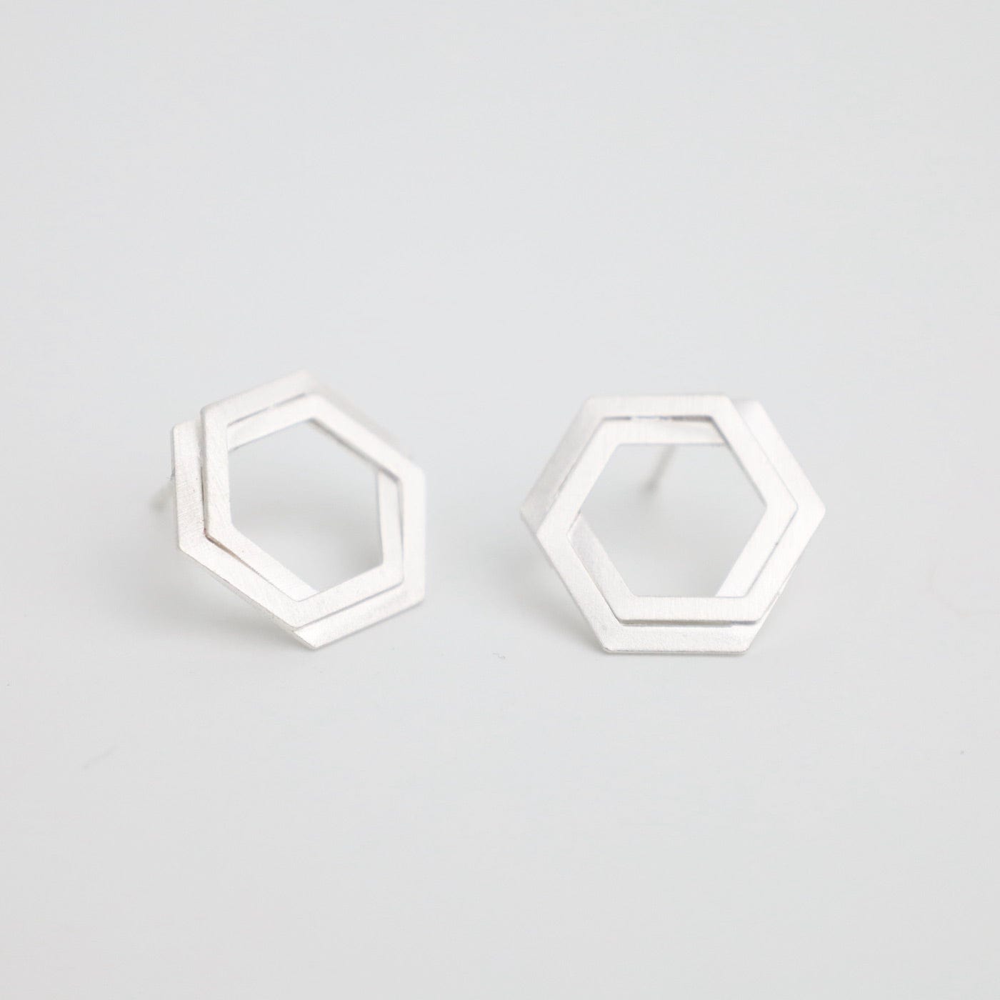 EAR Bee Mine Double Hex Post Earring