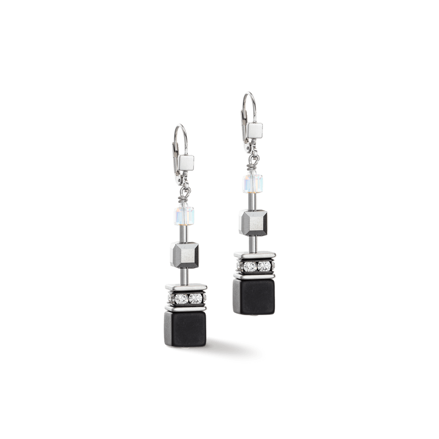 EAR Black and White GeoCube Earrings