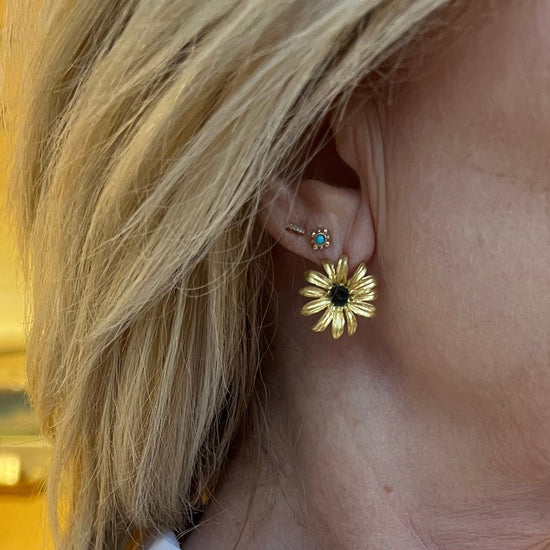 Load image into Gallery viewer, EAR Black Eyed Susan Post Earring
