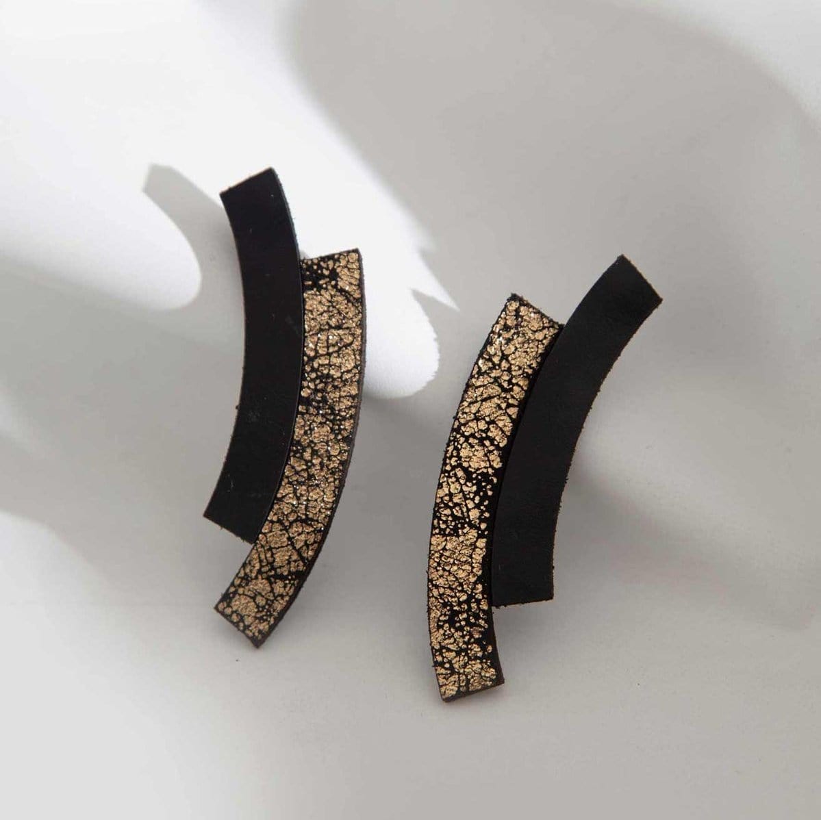 EAR Black & Gold Duo Earrings