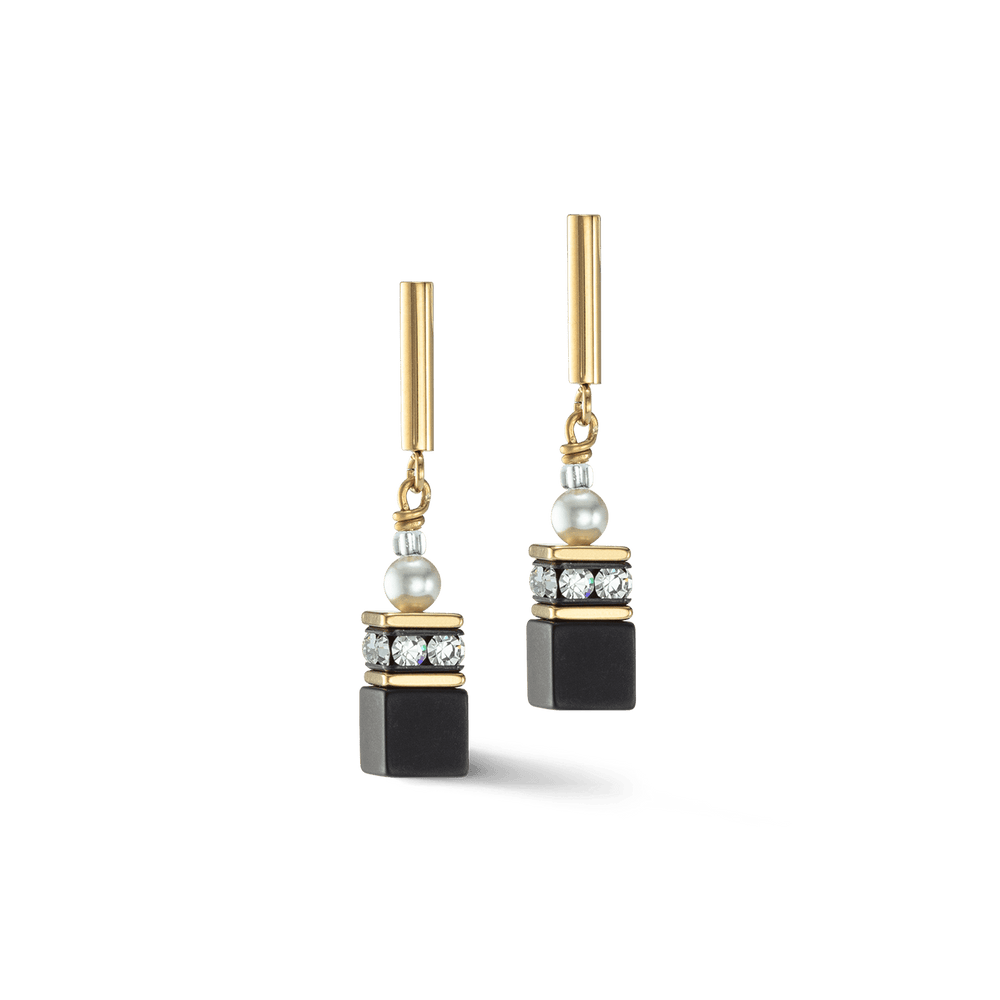 
                      
                        EAR Black & Gold GeoCube Pearl Earrings
                      
                    