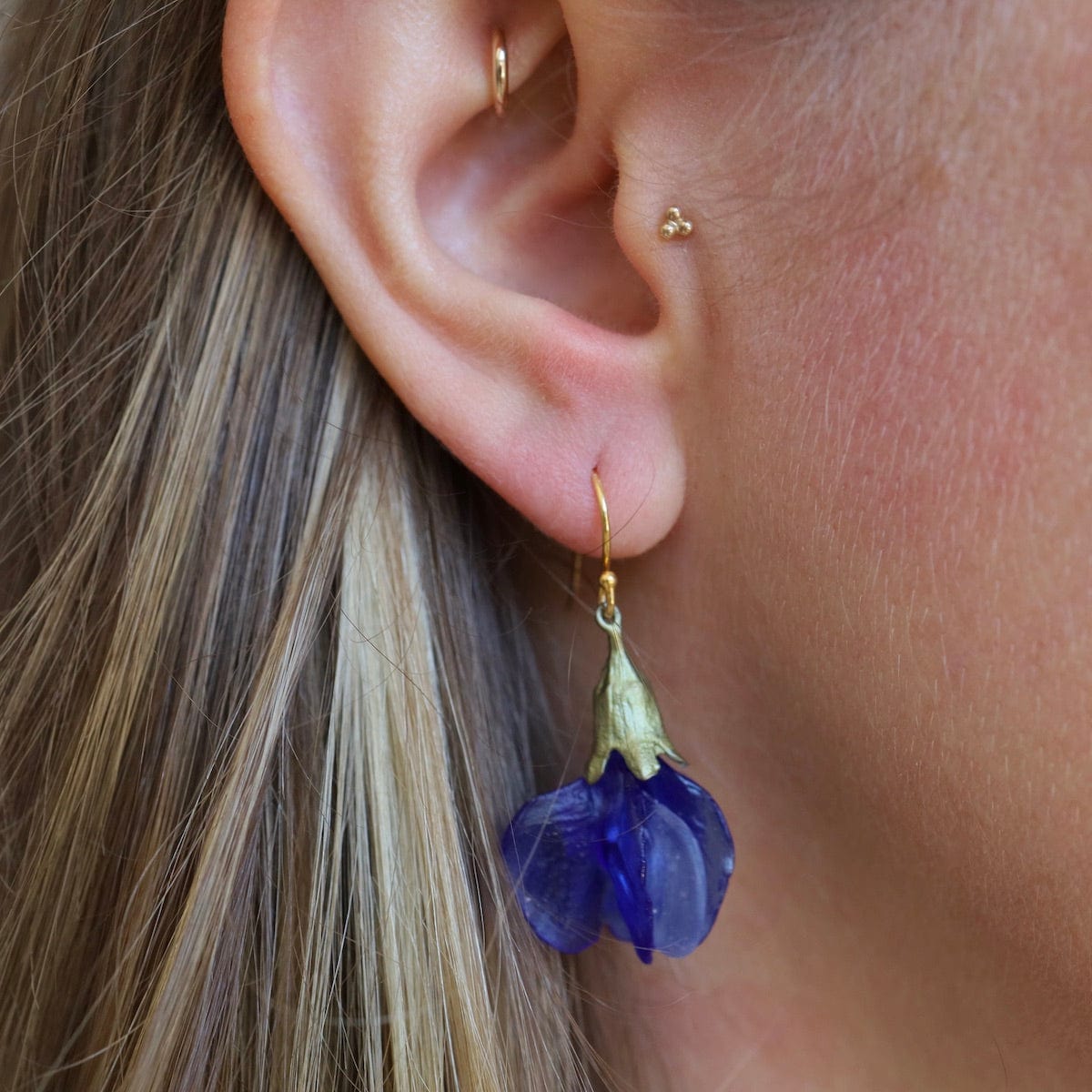 EAR Blue False Indigo Earrings