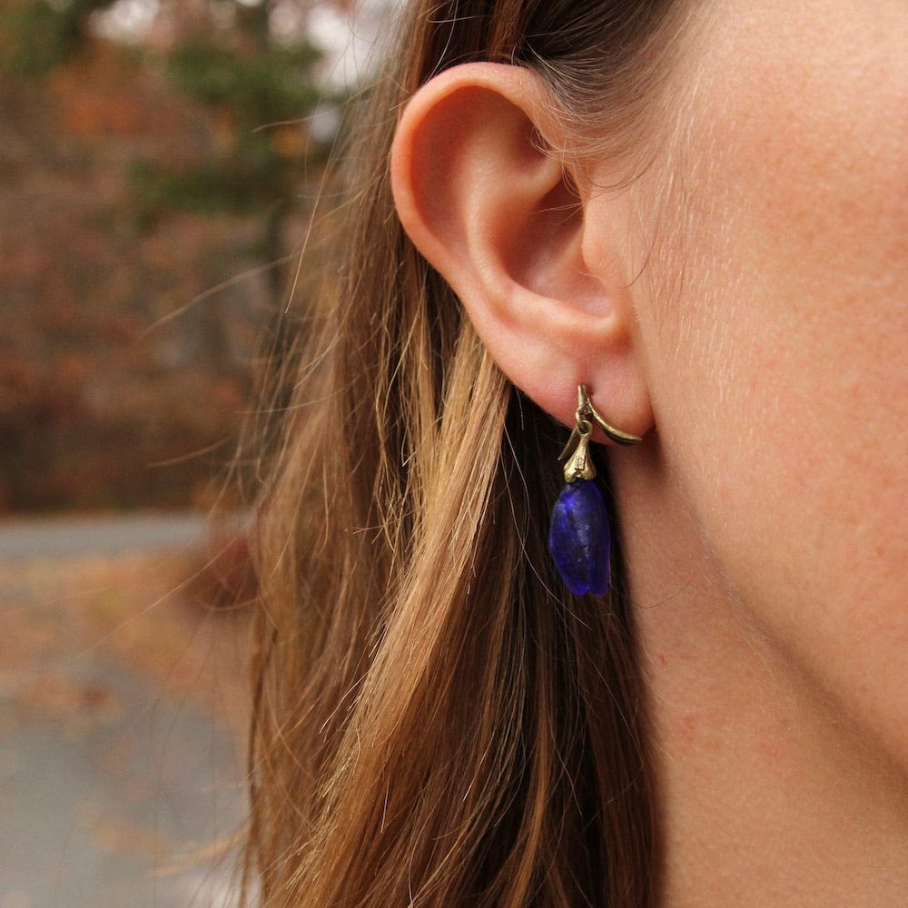 EAR Blue False Indigo Post Earrings