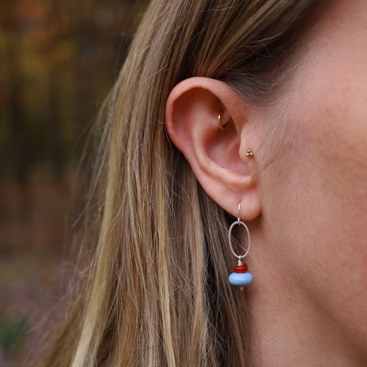 EAR Blue Oregon Opal Earrings