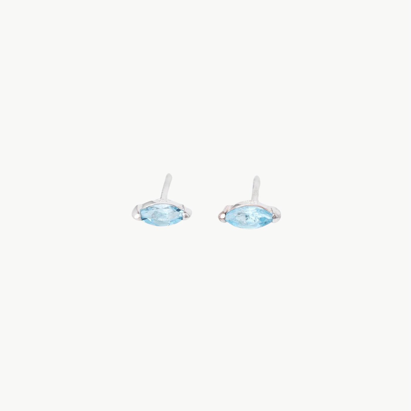 EAR Blue Topaz Marquise Studs
