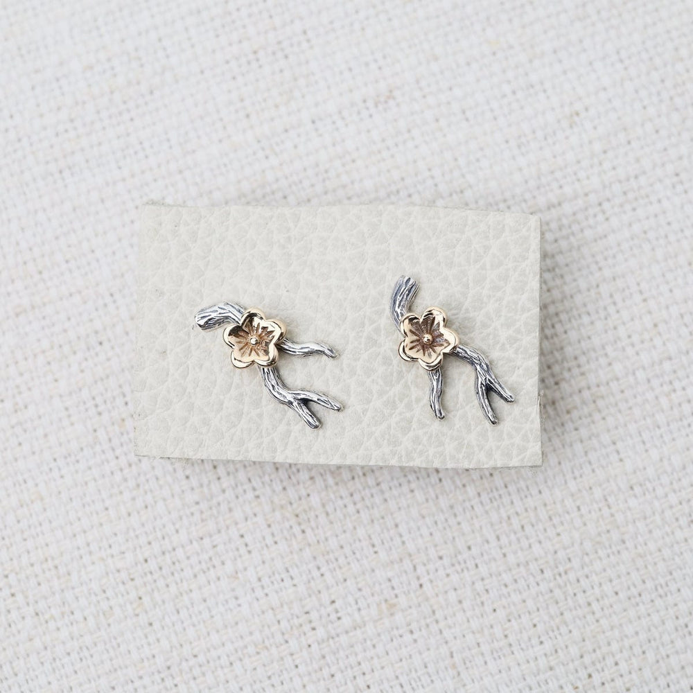 EAR Branch with Blossom Post Earrings