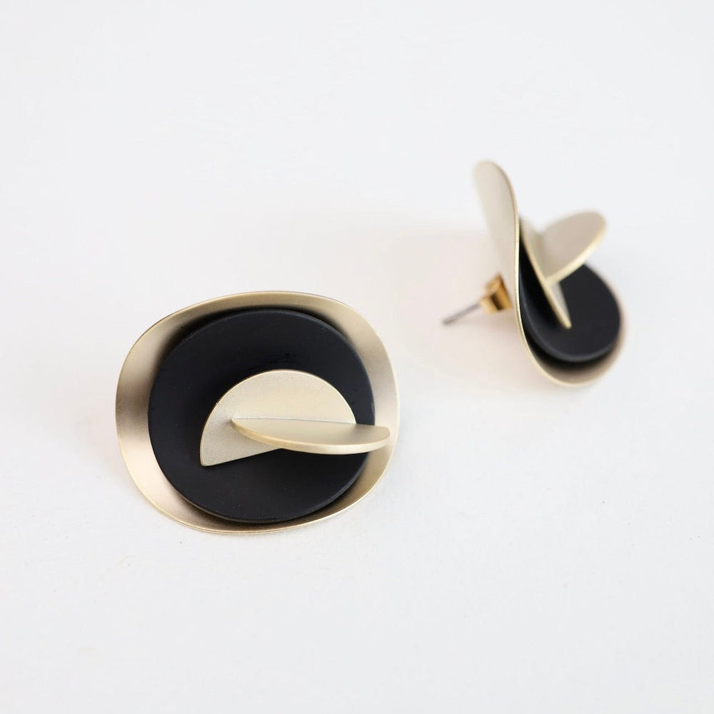 
                  
                    EAR-BRASS Blooming Buds Double Ear Jacket - Gold Black
                  
                