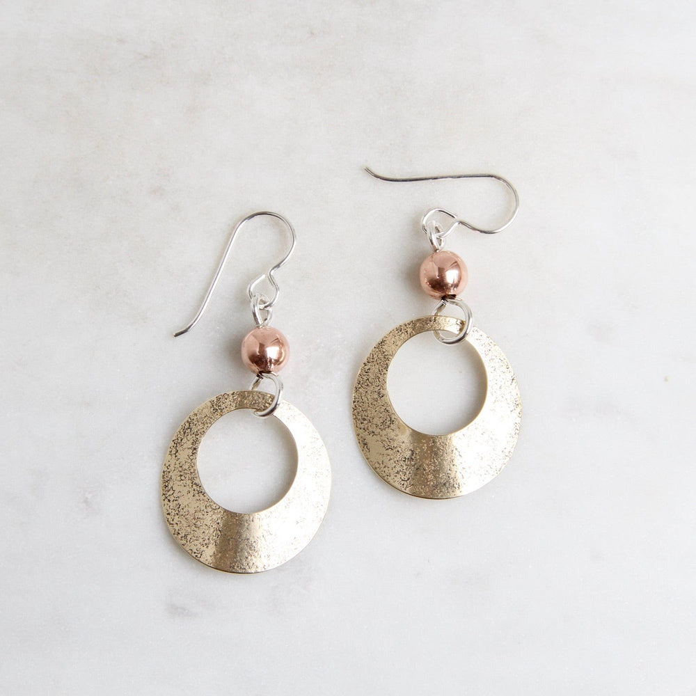 
                      
                        EAR-BRASS Brass Open Disc, Slightly Folded Earring
                      
                    