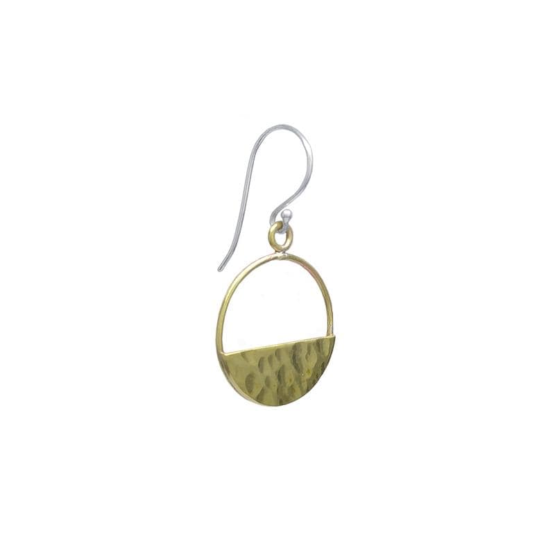 
                  
                    EAR-BRASS Half Circle Hammered Brass Dangle Earrings
                  
                