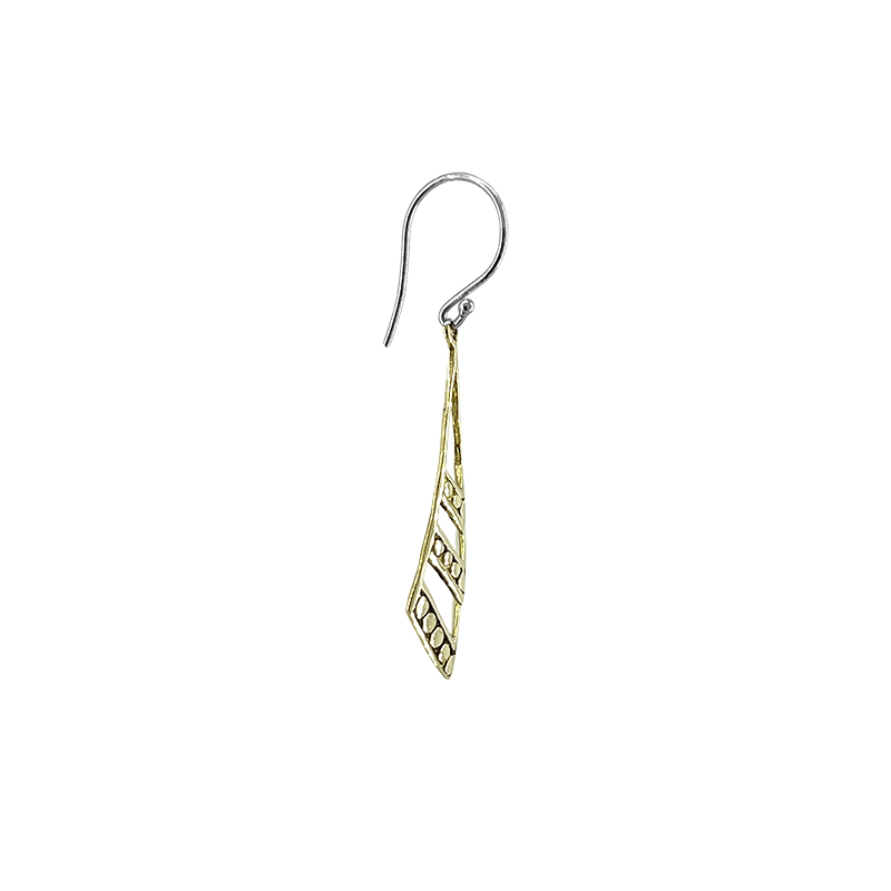 
                  
                    EAR-BRASS Solid Brass Long Chevron Dangle Earring
                  
                