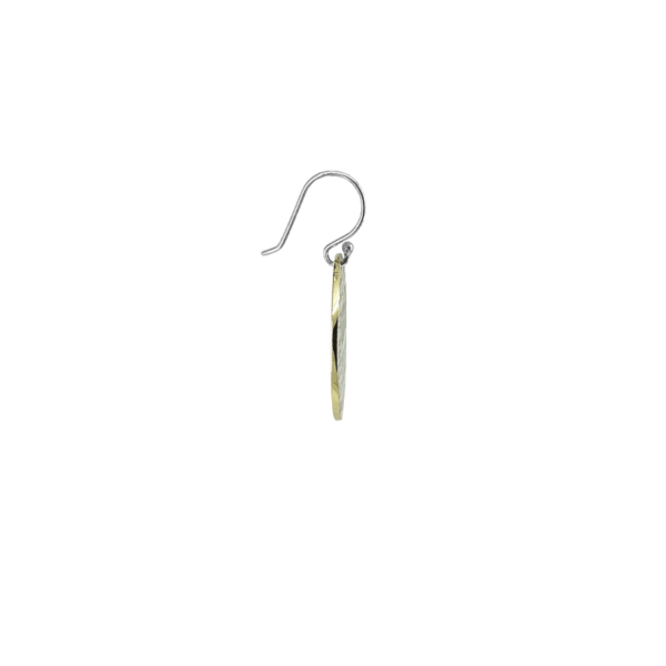 EAR-BRASS Strata Collection – Large Solid Brass Dangle Earrings
