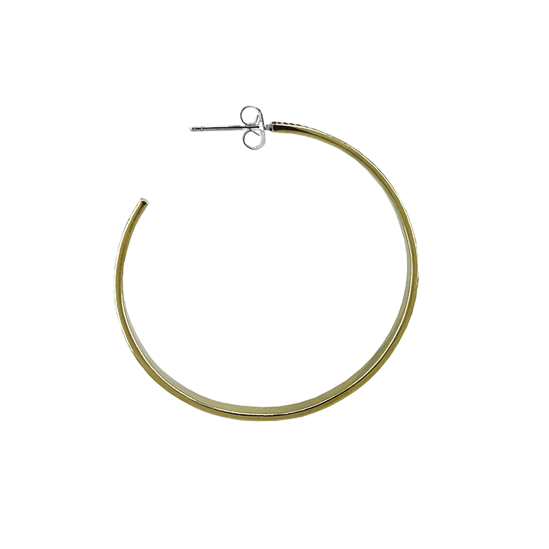 
                  
                    EAR-BRASS Textured Solid Brass Hoop
                  
                