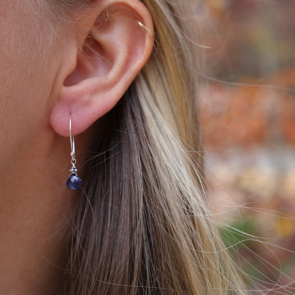 
                      
                        EAR Bright Blue Kyanite Tiny Silver Earring
                      
                    