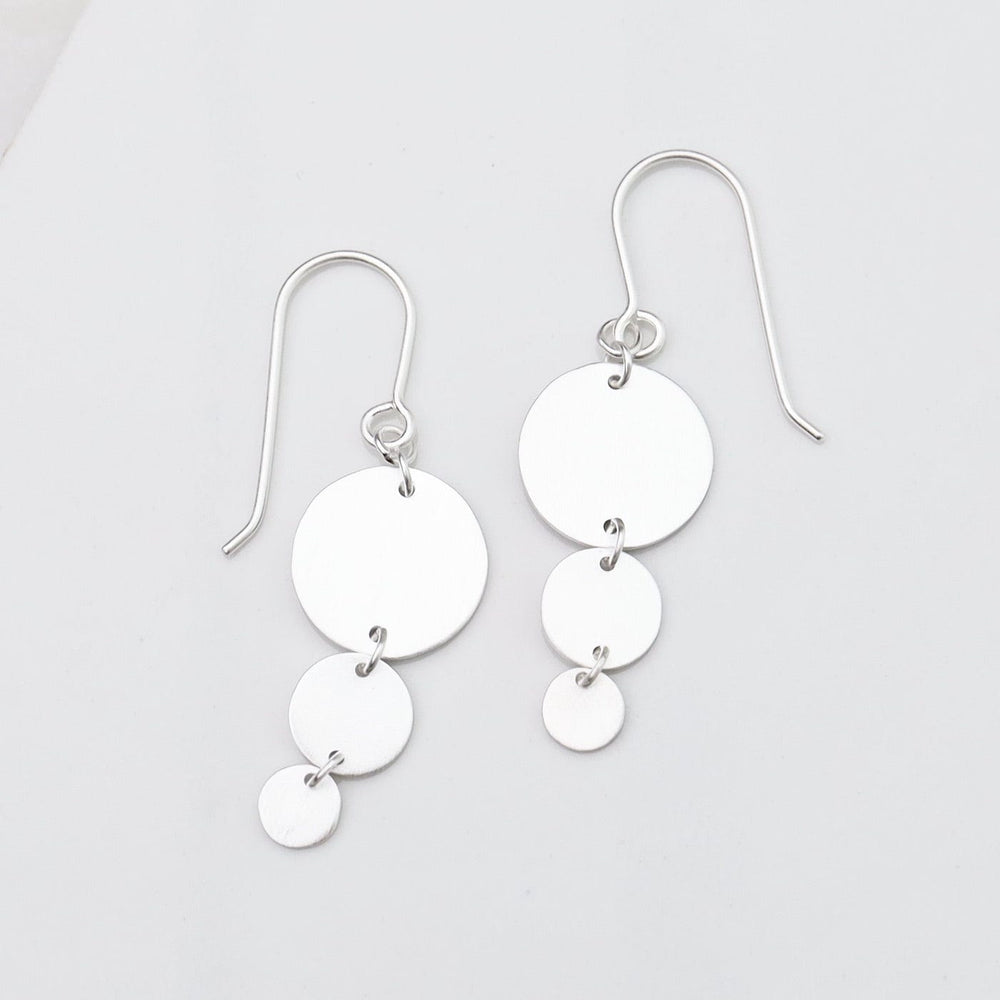 
                      
                        EAR Brushed Sterling Silver 3 Discs Earring
                      
                    