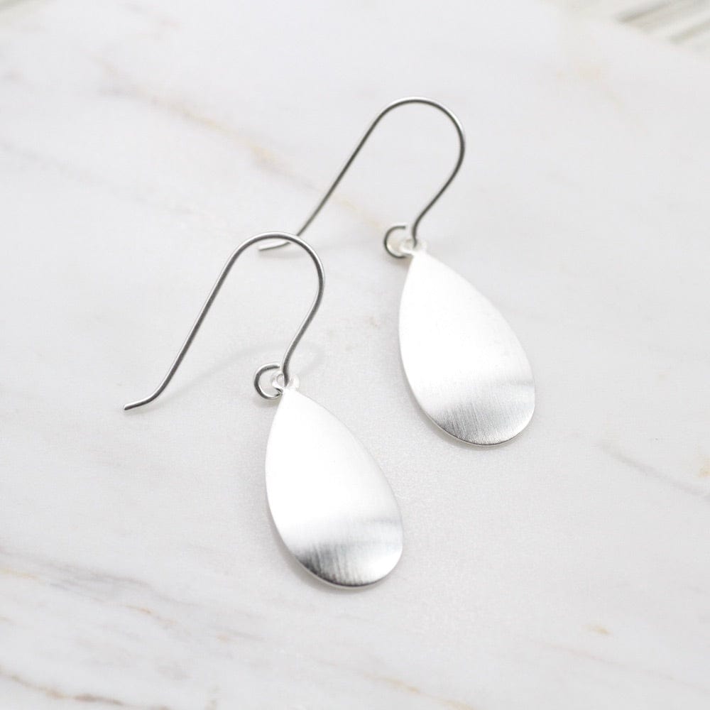 
                      
                        EAR Brushed Sterling Silver Medium Puffed Drop Earring
                      
                    