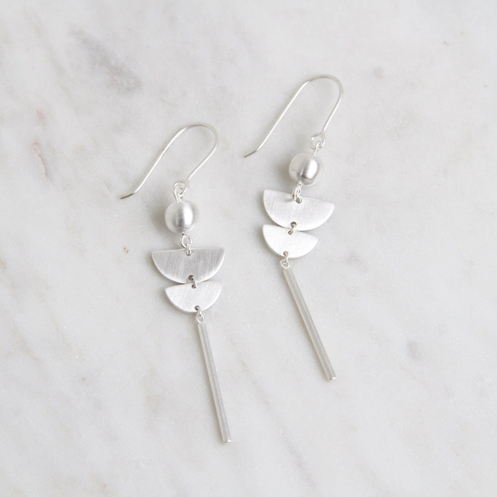 
                  
                    EAR Brushed Sterling Silver Mod Shapes Earring
                  
                