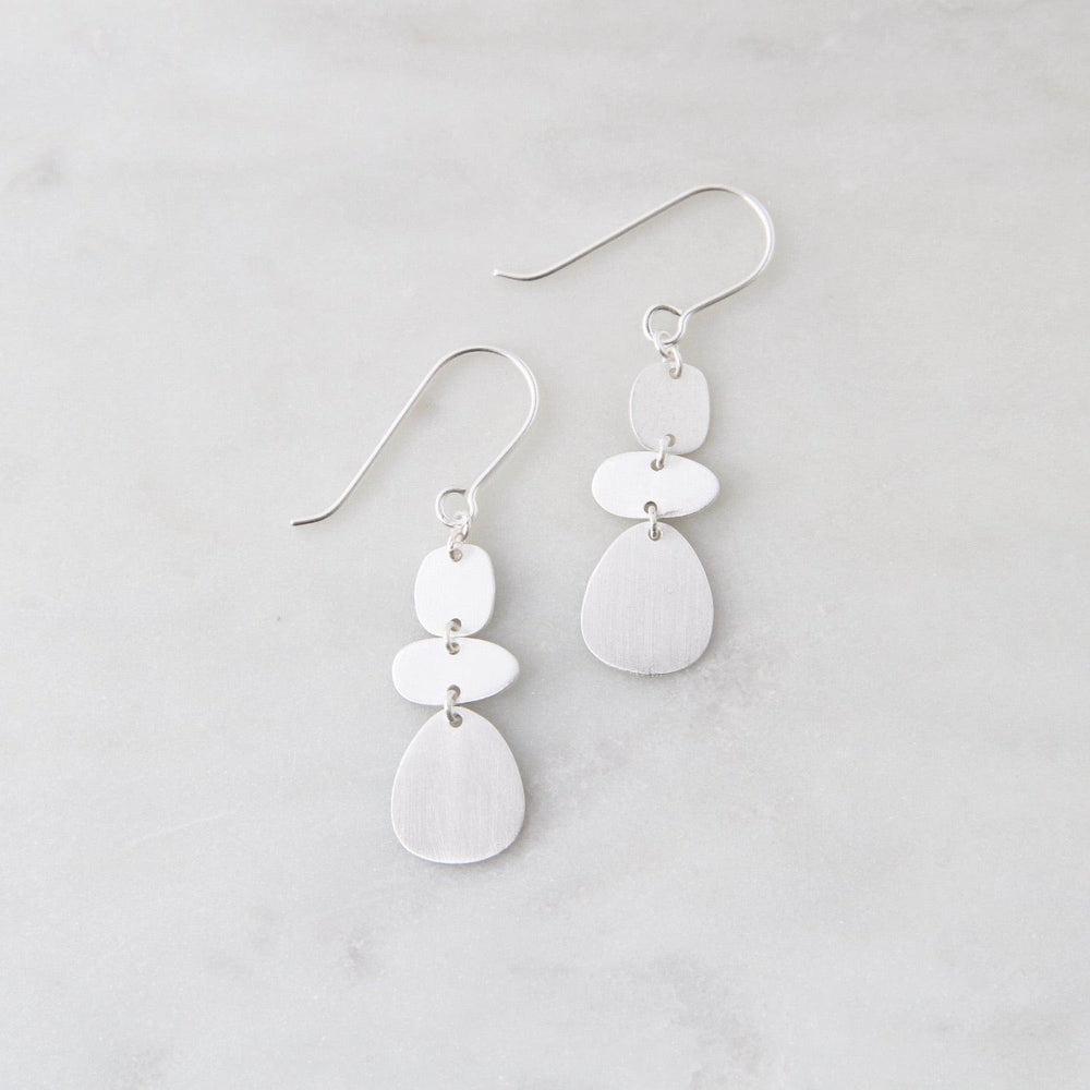 
                      
                        EAR Brushed Sterling Silver Organic Shapes Drop Earring
                      
                    